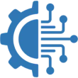 Mechanical and digital integration logo